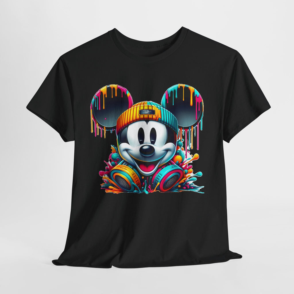 Mickey Graphic Tee — Colorful Street Art Mouse Character T-Shirt