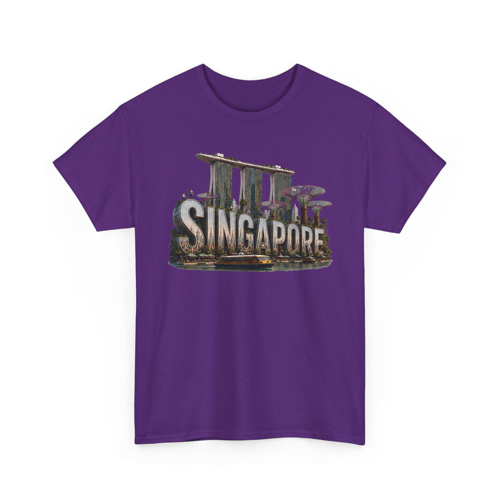 Singapore Skyline T-Shirt — Marina Bay Sands & Supertree Graphic Tee