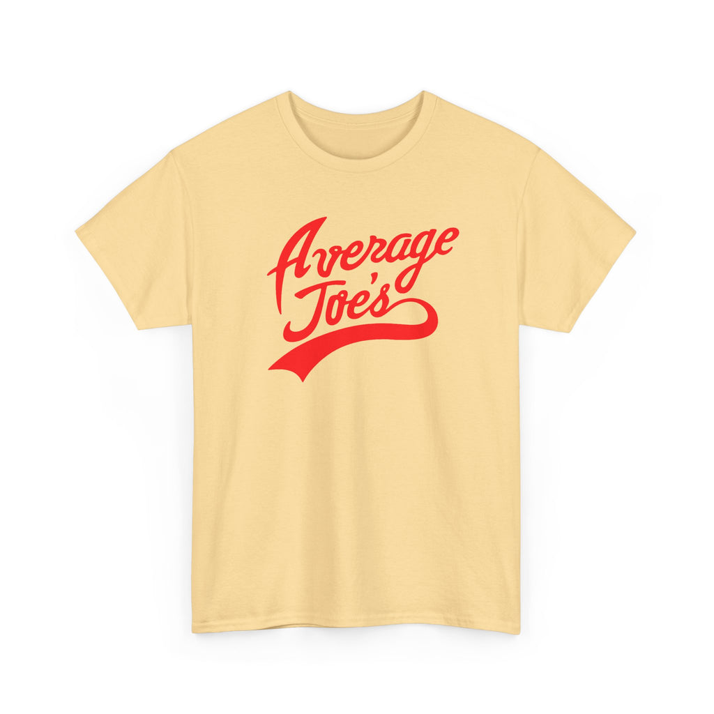 Average Joe's Graphic Tee — Retro Script White T-Shirt