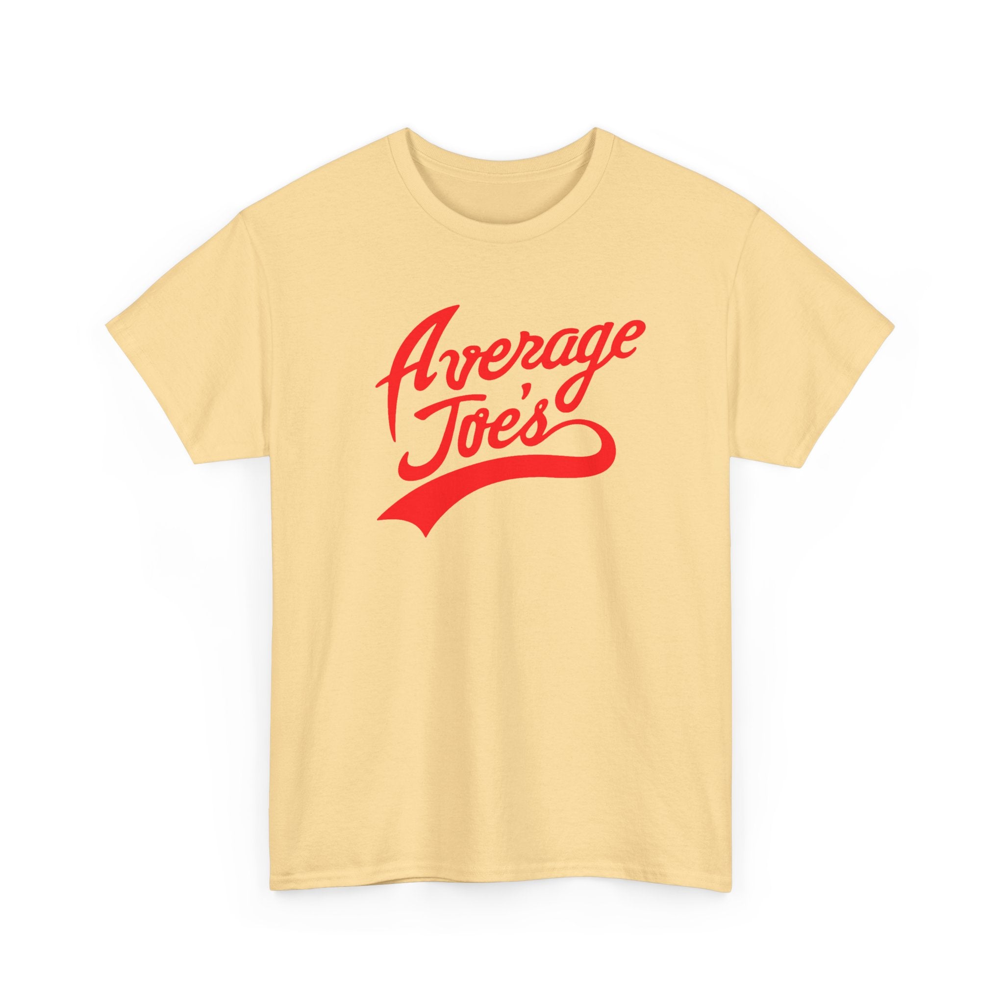 Average Joe's Graphic Tee — Retro Script White T-Shirt