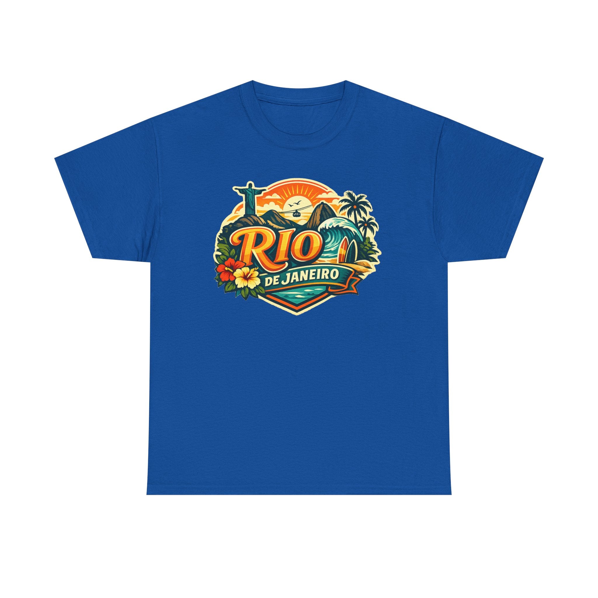 Rio de Janeiro Vintage Travel Tee – Tropical Sunset Beach T‑Shirt