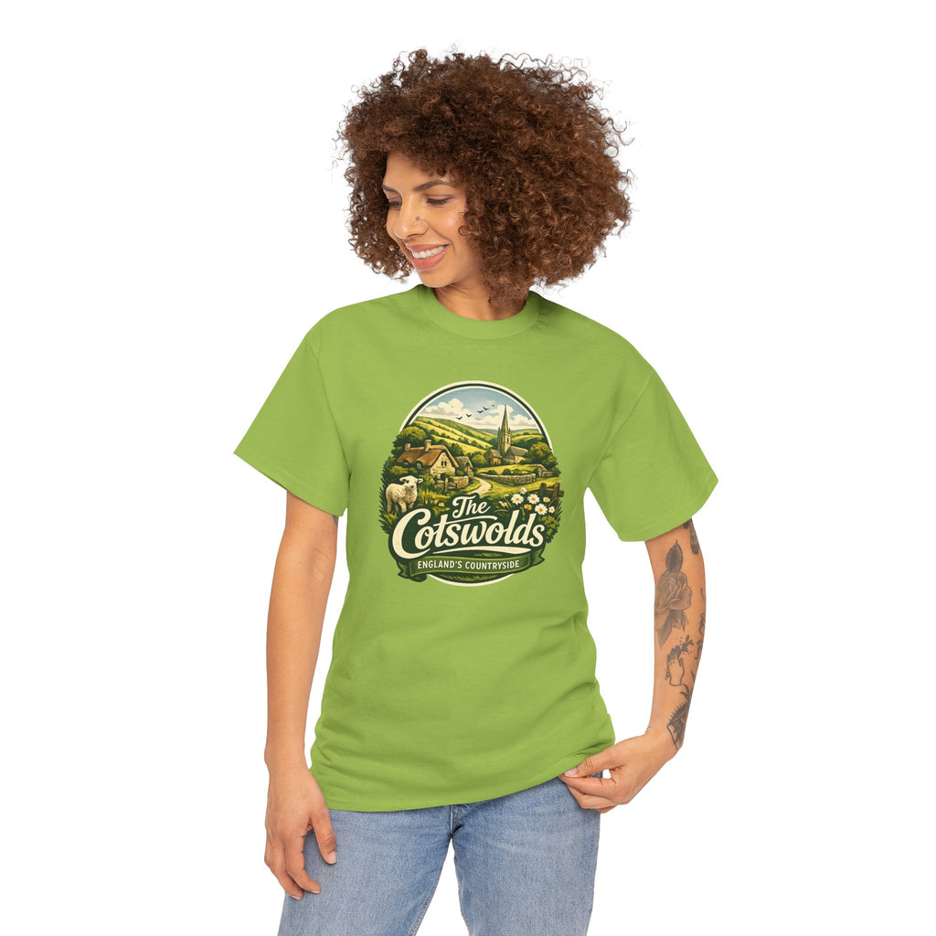 Cotswolds Vintage Landscape T‑Shirt — The Cotswolds Countryside Tee