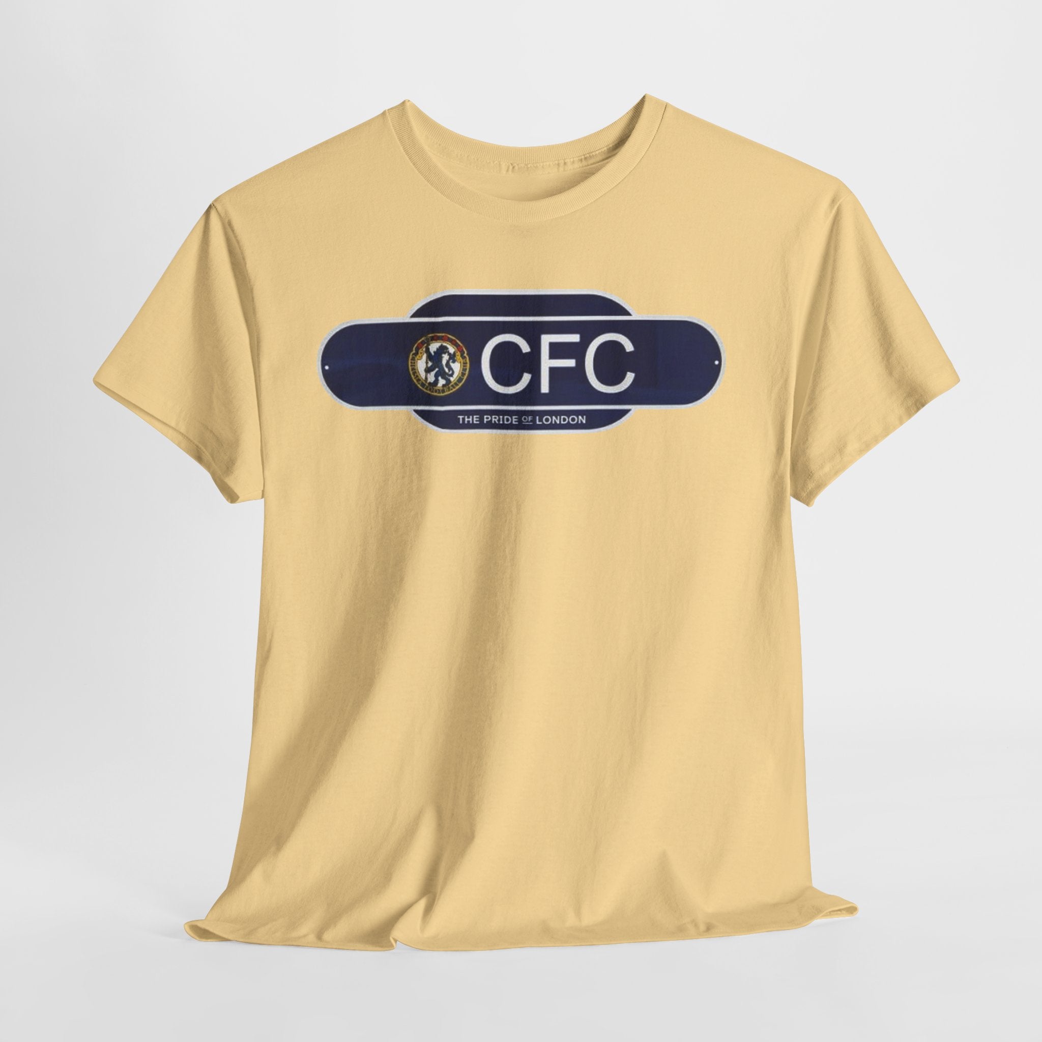 Chelsea Railway Sign Crest Logo T‑Shirt — Retro Football Badge Tee