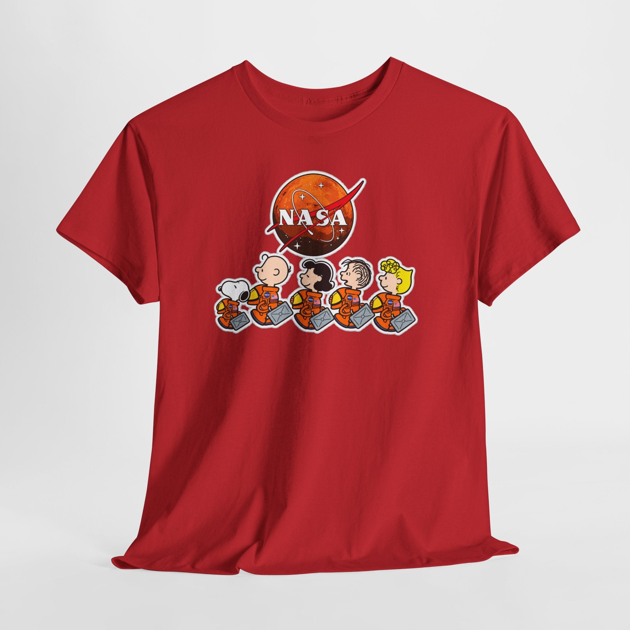 NASA Peanuts Cartoon T‑Shirt — Retro Space Snoopy & Crew Graphic Tee