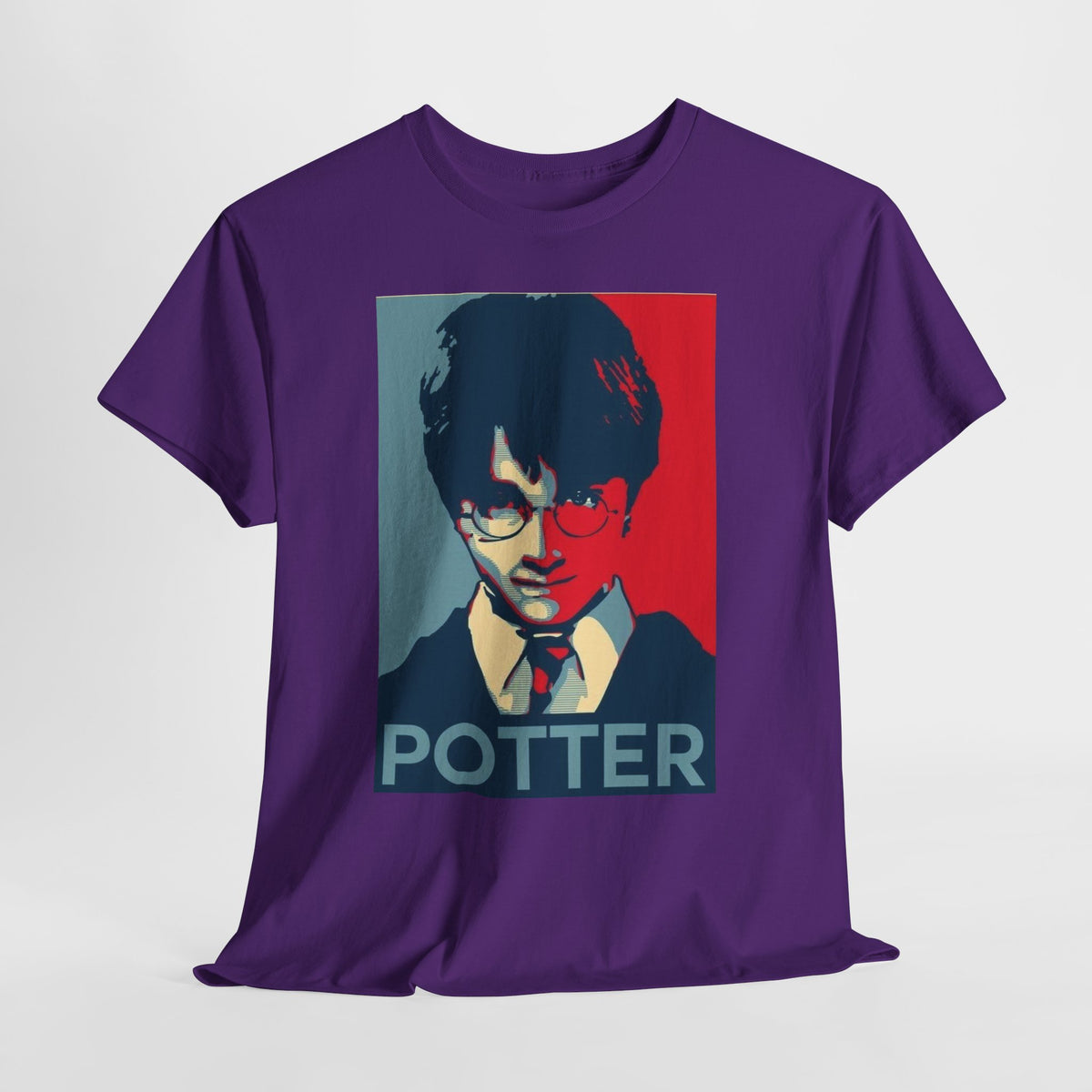 Harry Potter Inspired Vintage Wizard Portrait Cotton T‑Shirt — 'Potter' Graphic Tee
