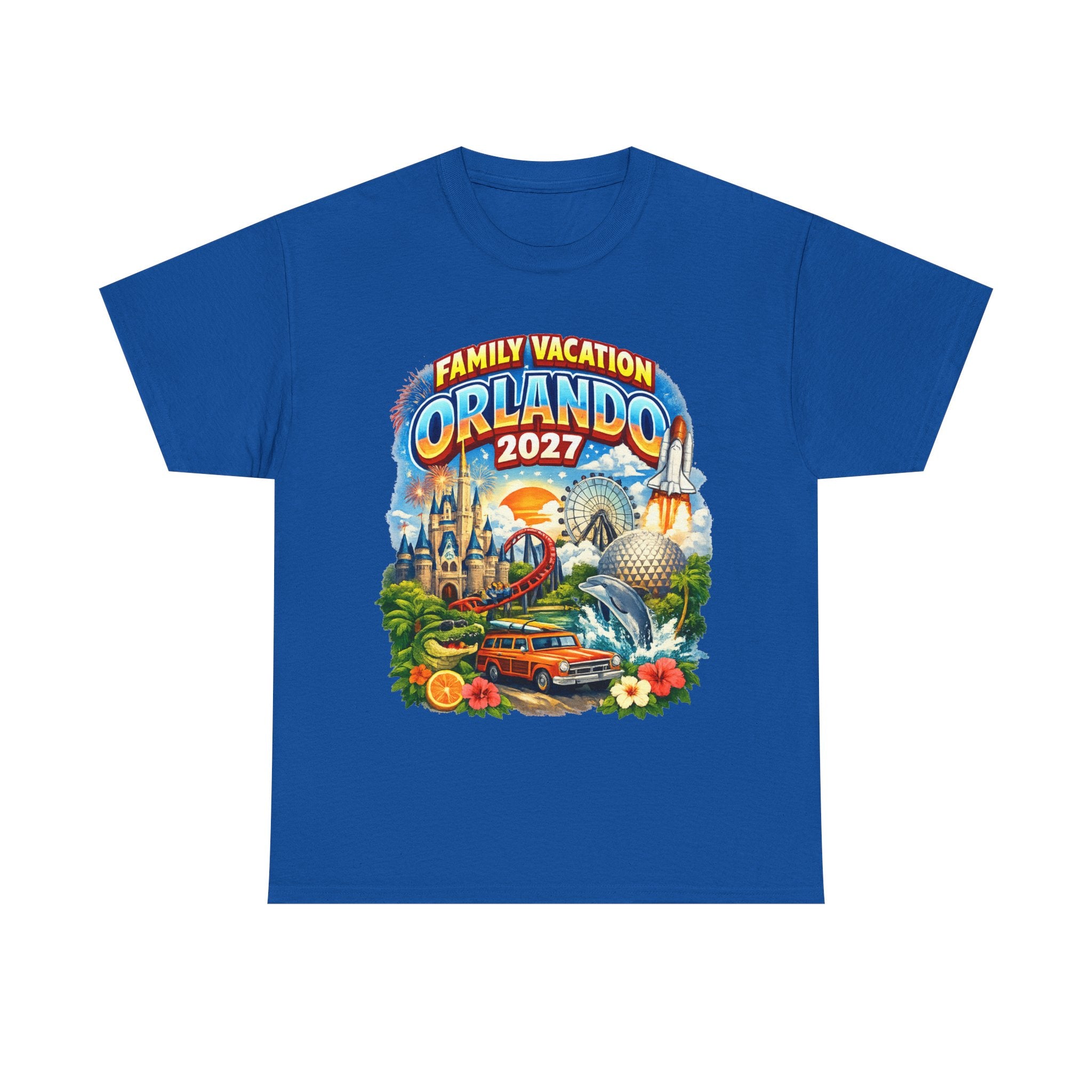 Orlando 2027 Family Vacation T-Shirt — Retro Theme Park Souvenir Tee