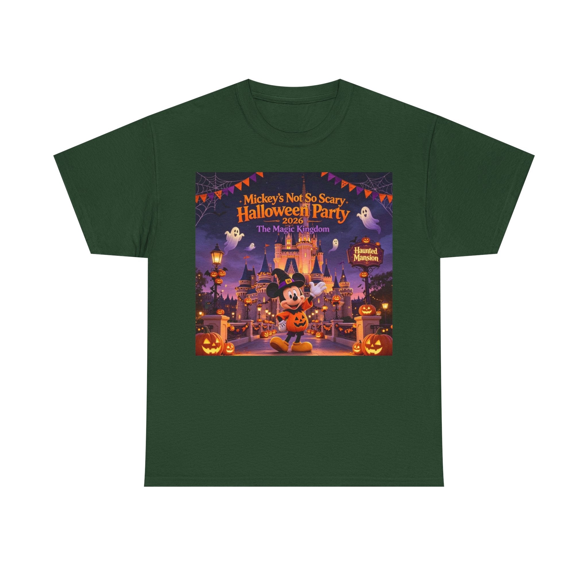 Halloween Mickey T-Shirt — "Not So Scary Halloween Party" Castle Graphic Tee