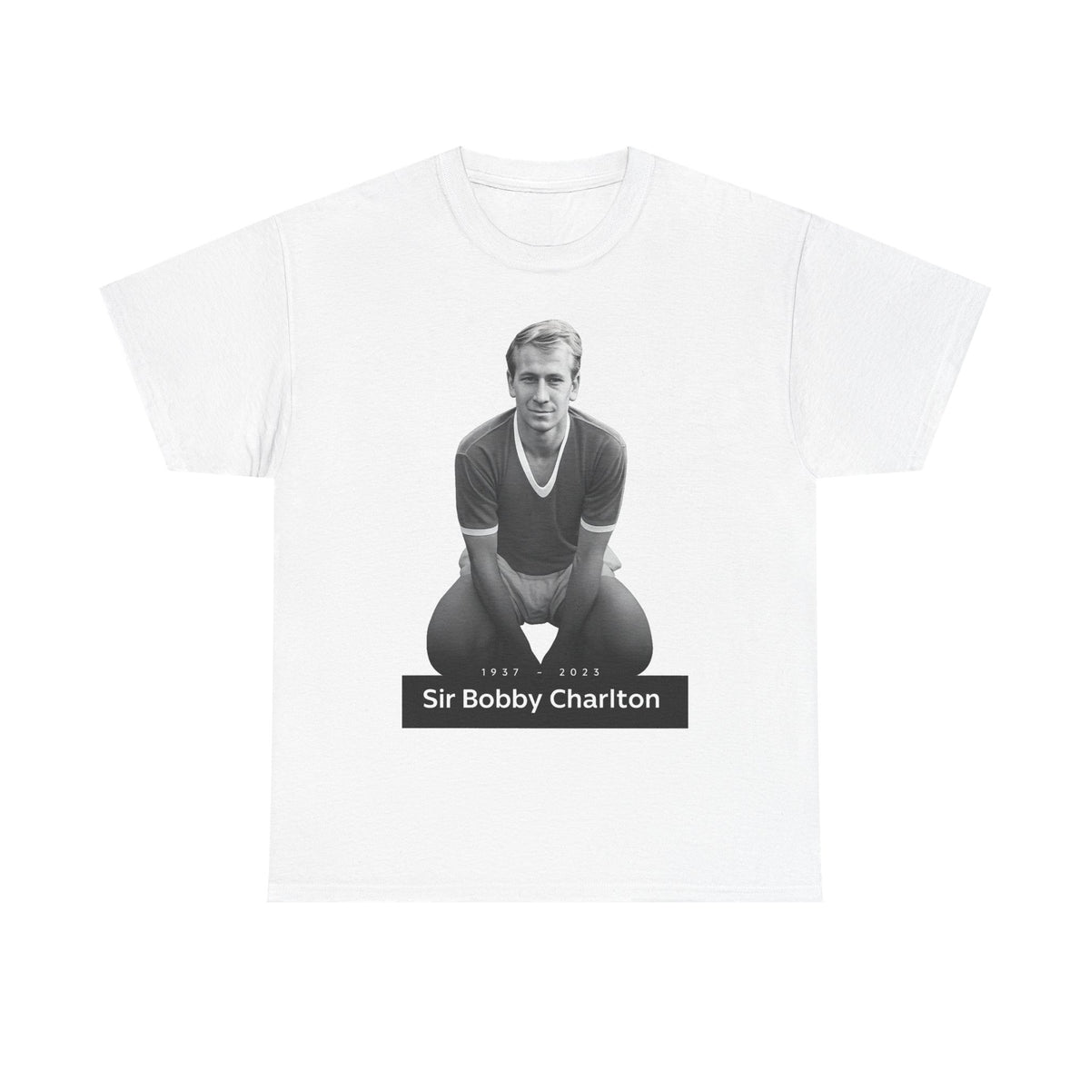 Sir Bobby Charlton Football Legend Cotton T‑Shirt