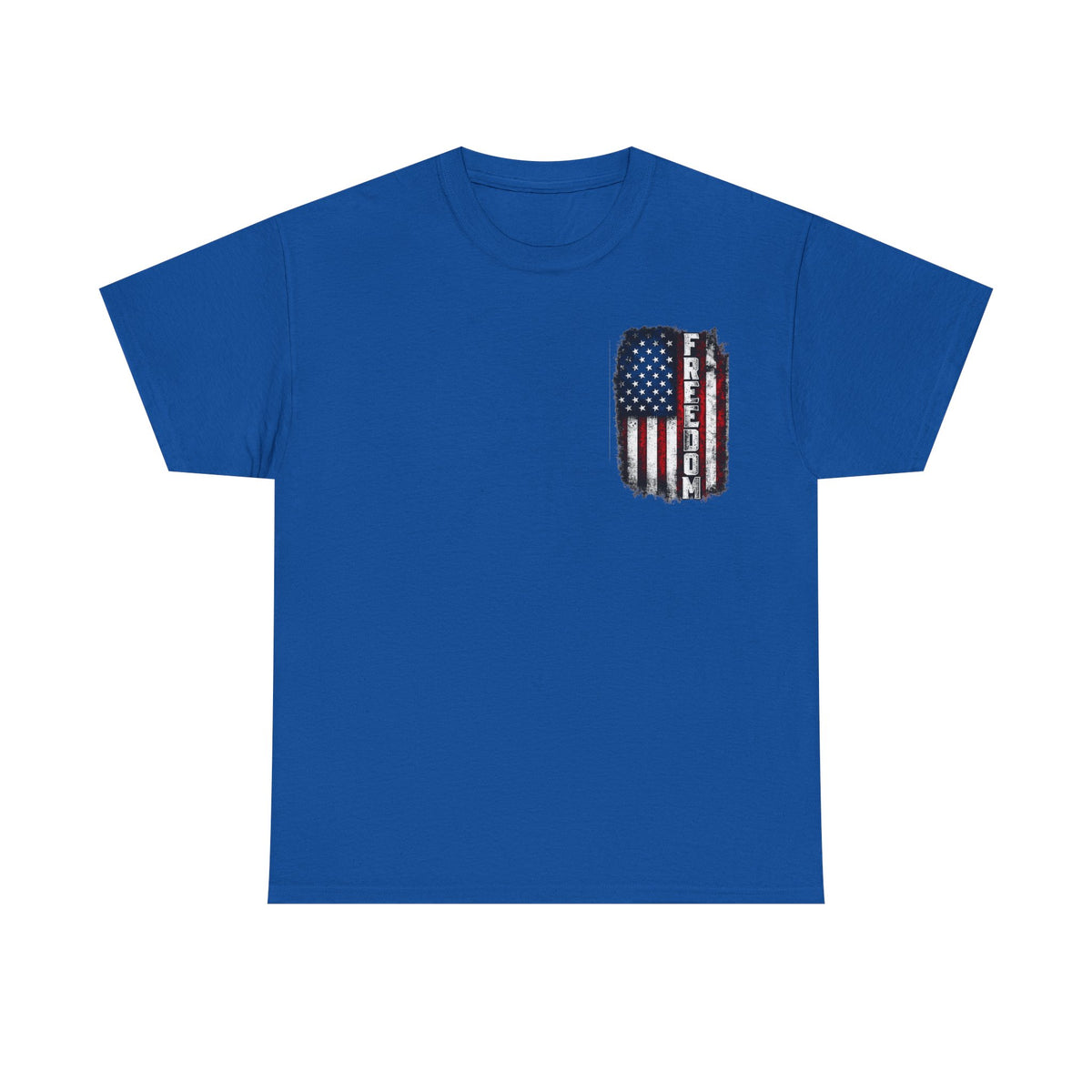 Freedom American Flag T-Shirt — Distressed USA Patriotic Tee