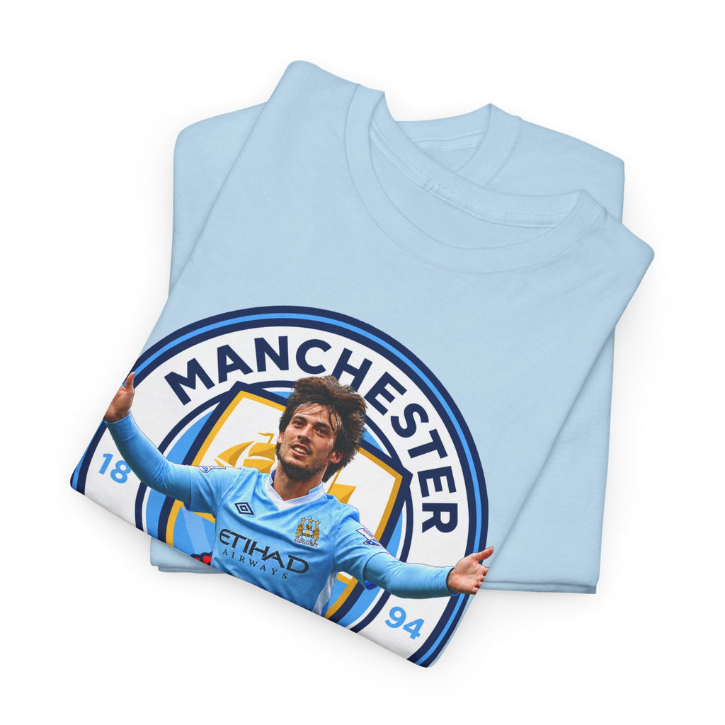David Silva Manchester Legend Football Tee — Player Celebration Design