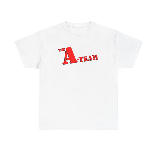 A-Team Graphic Tee — Retro Red Logo Vintage Crew T-Shirt