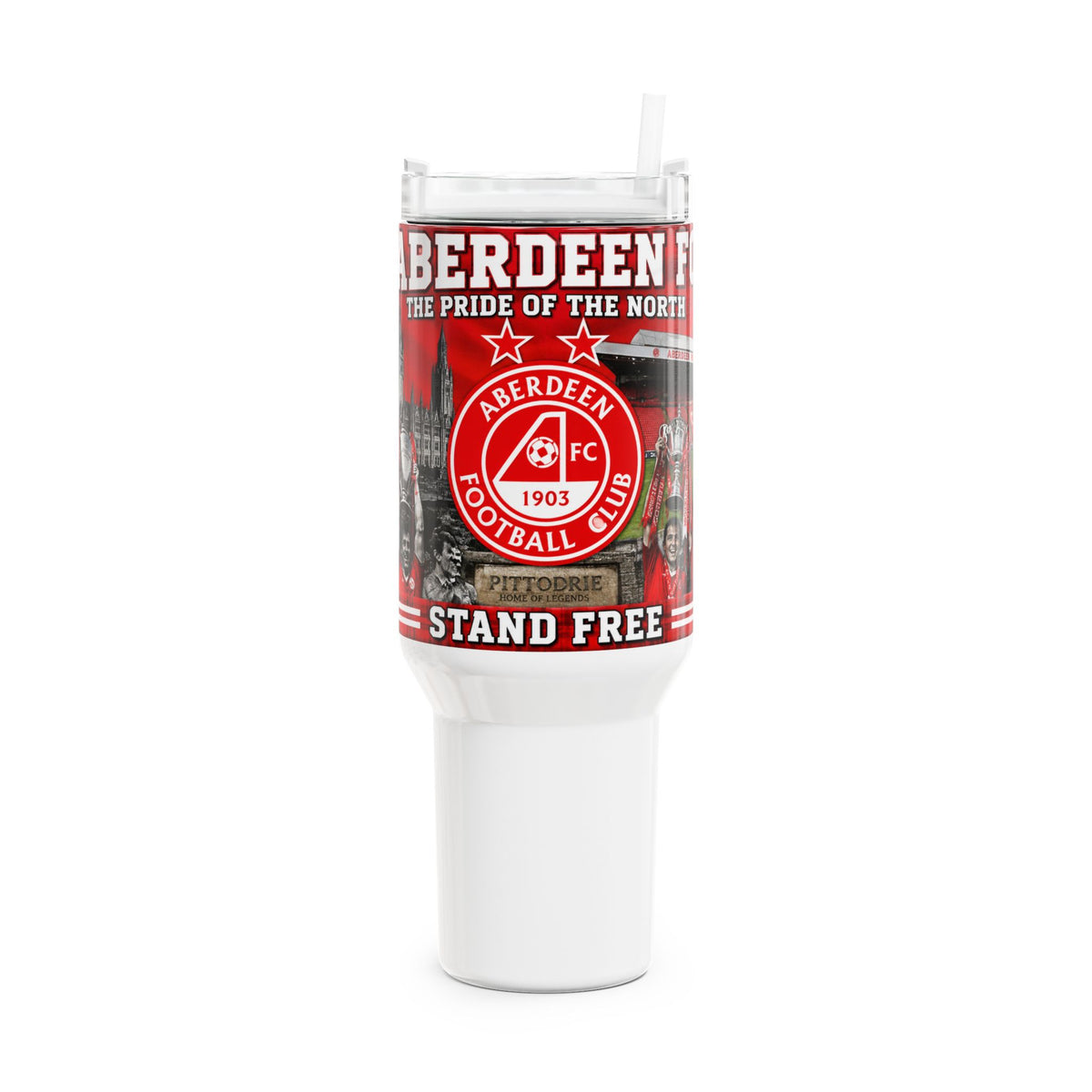 Aberdeen FC 40oz Travel Tumbler — 'The Pride of the North' Stadium Mug