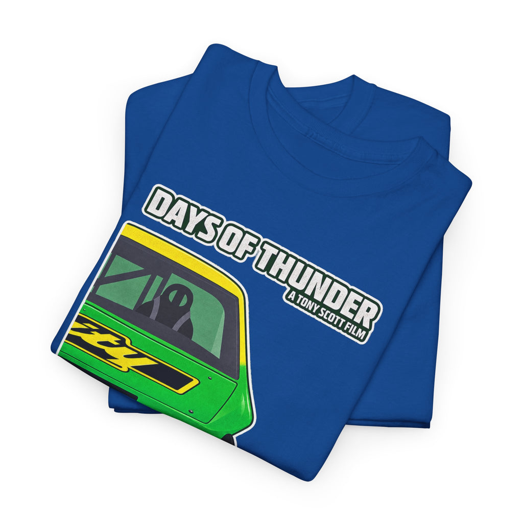 Days of Thunder Racing Car T‑Shirt — Retro Green Muscle Car Tee