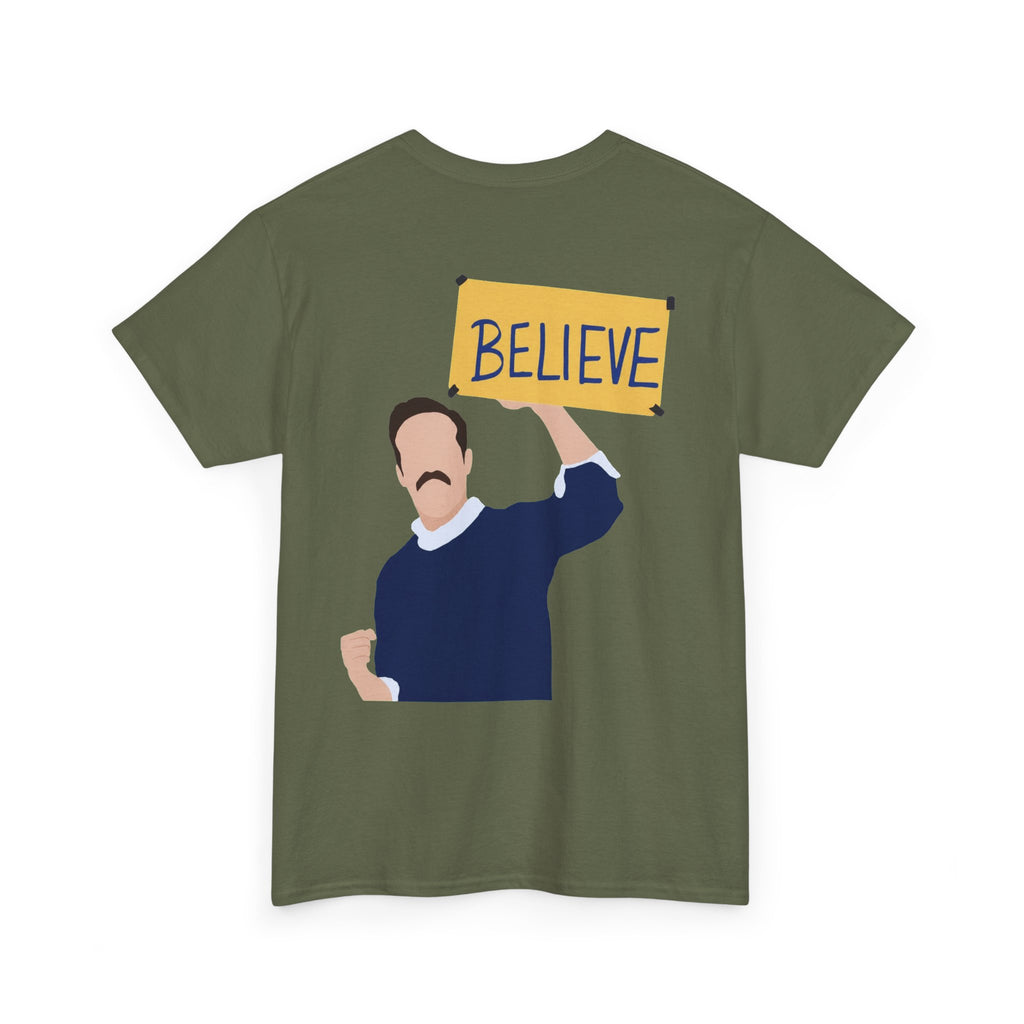 Ted Lasso Inspired "Believe" Tee — Inspirational TV Fan Shirt Cotton T-Shirt