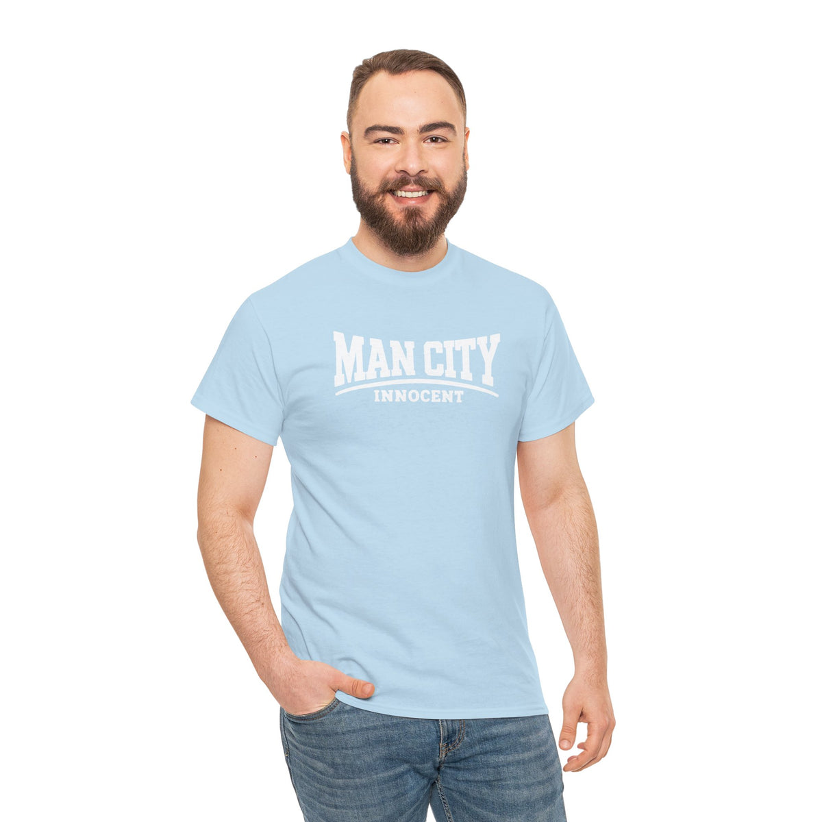 Man City Innocent Cotton T-Shirt / Tee - Vintage Sports Fan Shirt
