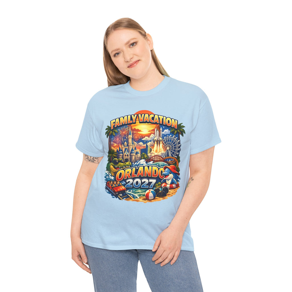 Family Vacation Orlando 2027 T-Shirt — Vintage Theme Park Souvenir Tee