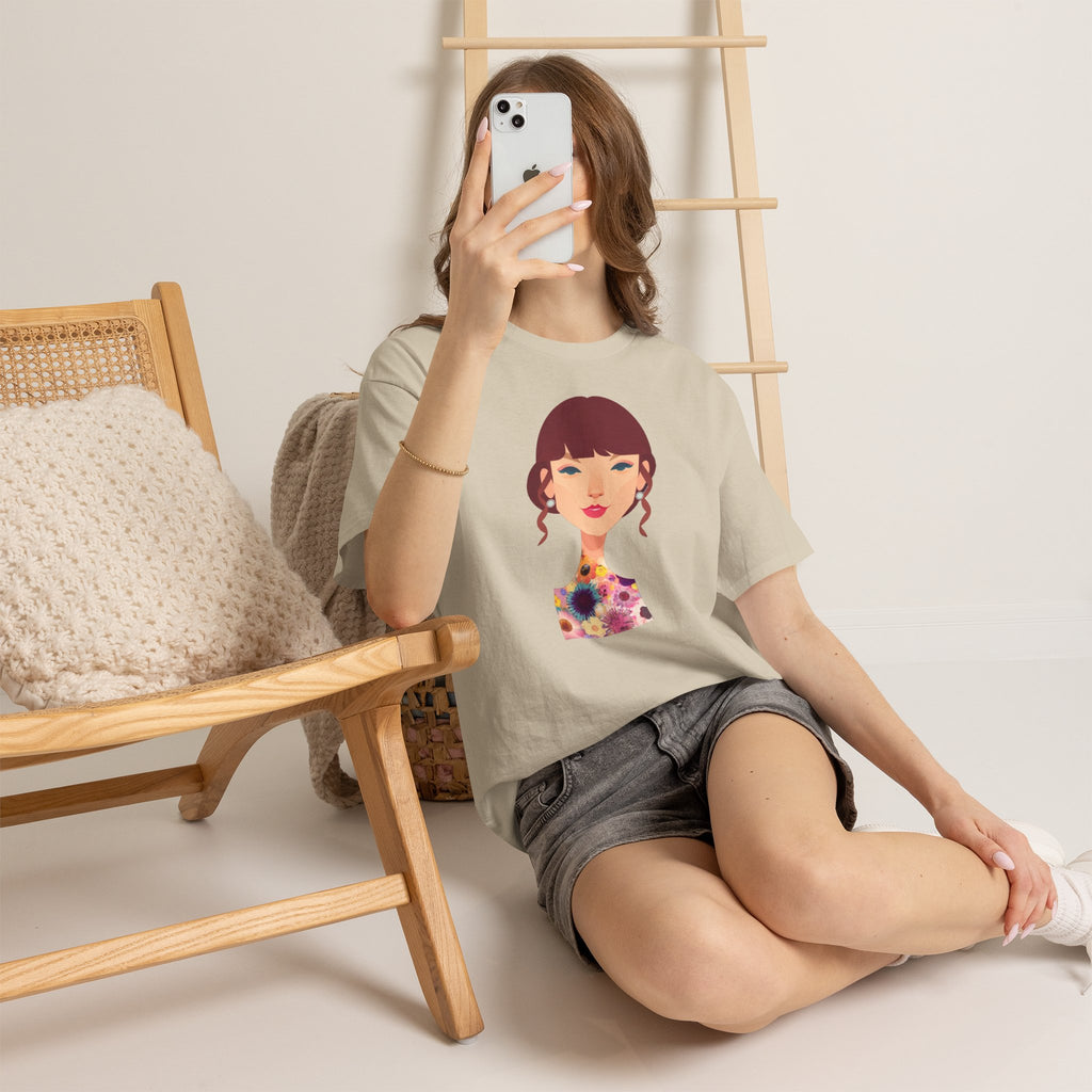 T Swift Illustration Cotton T-Shirt