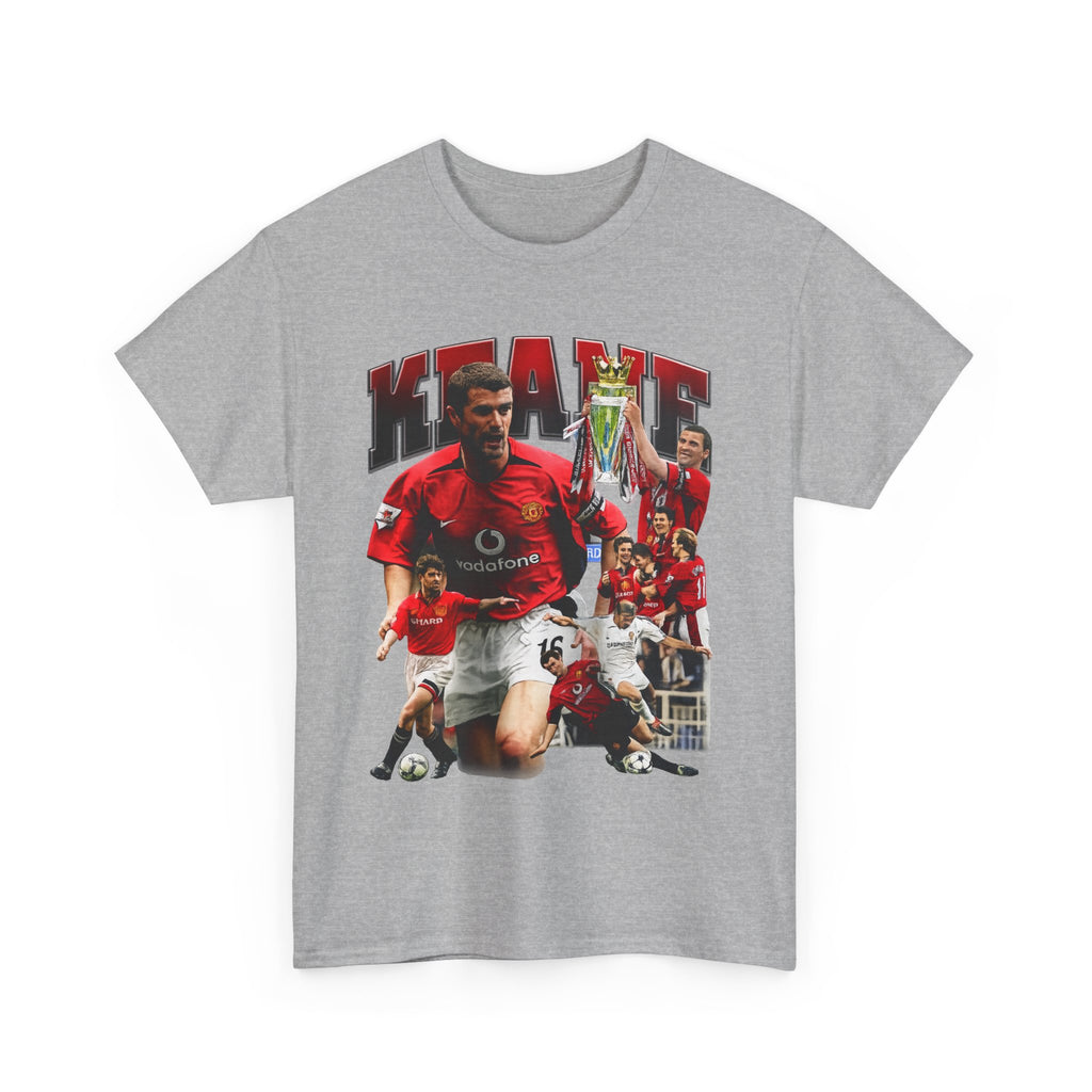 Roy Keane Football Legens Collage Tee — Retro Man United Tribute Shirt