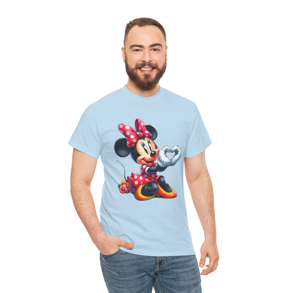 Minnie Mouse Character Heart Graphic Tee