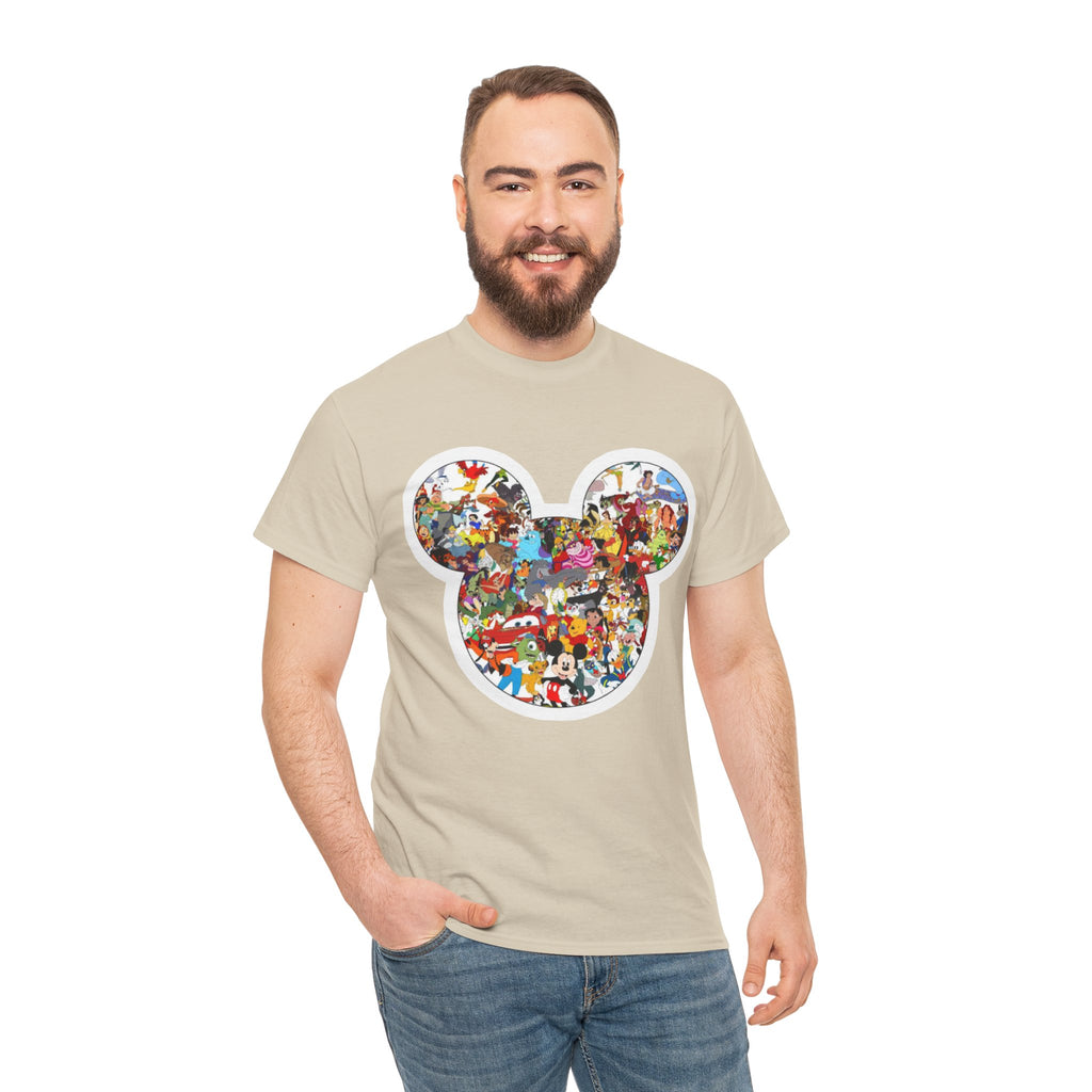 Mickey Collage T-Shirt — Vintage Disney Characters Graphic Tee