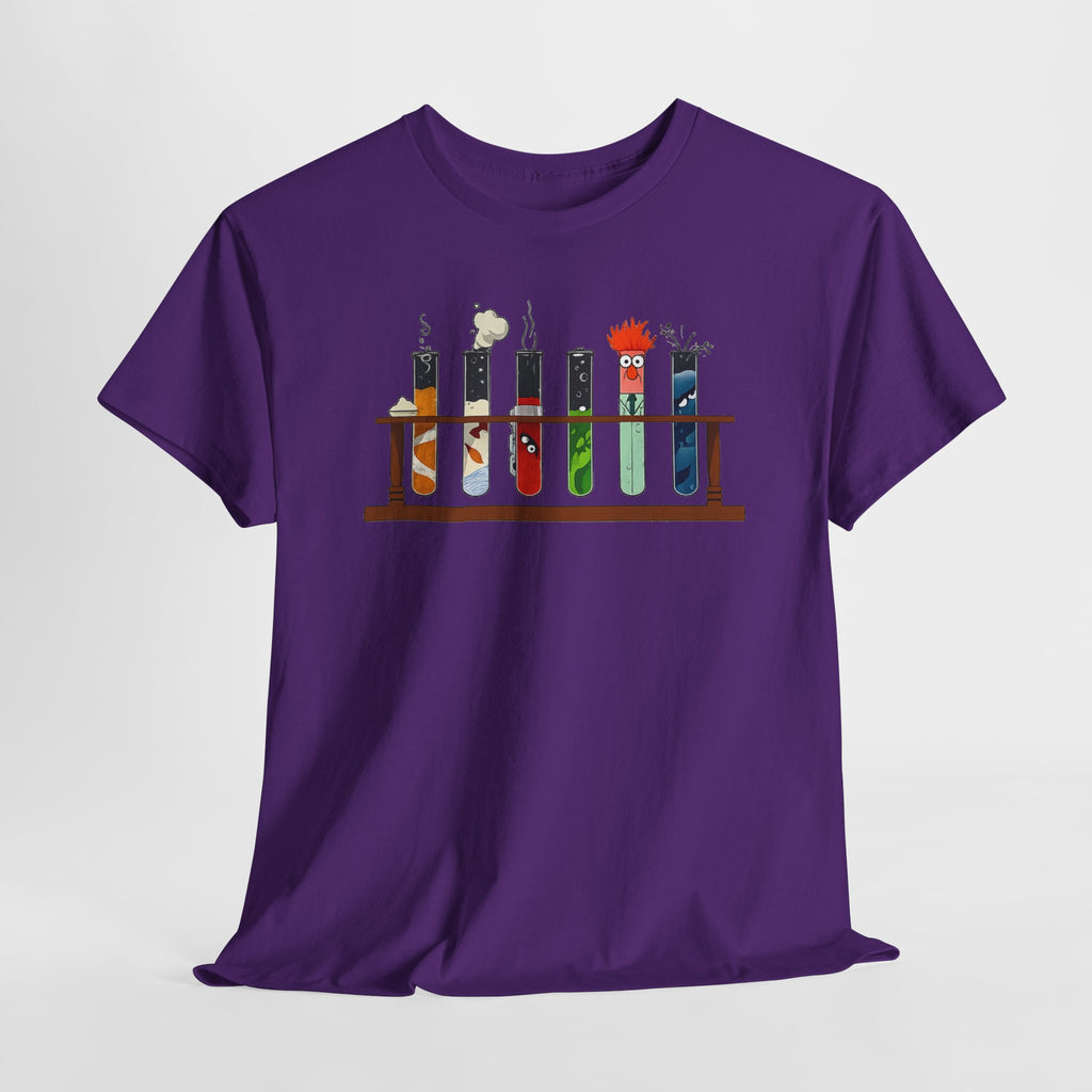 Muppets Beaker Science Test Tube Cats T‑Shirt — Cute Laboratory Cat Illustrations Tee