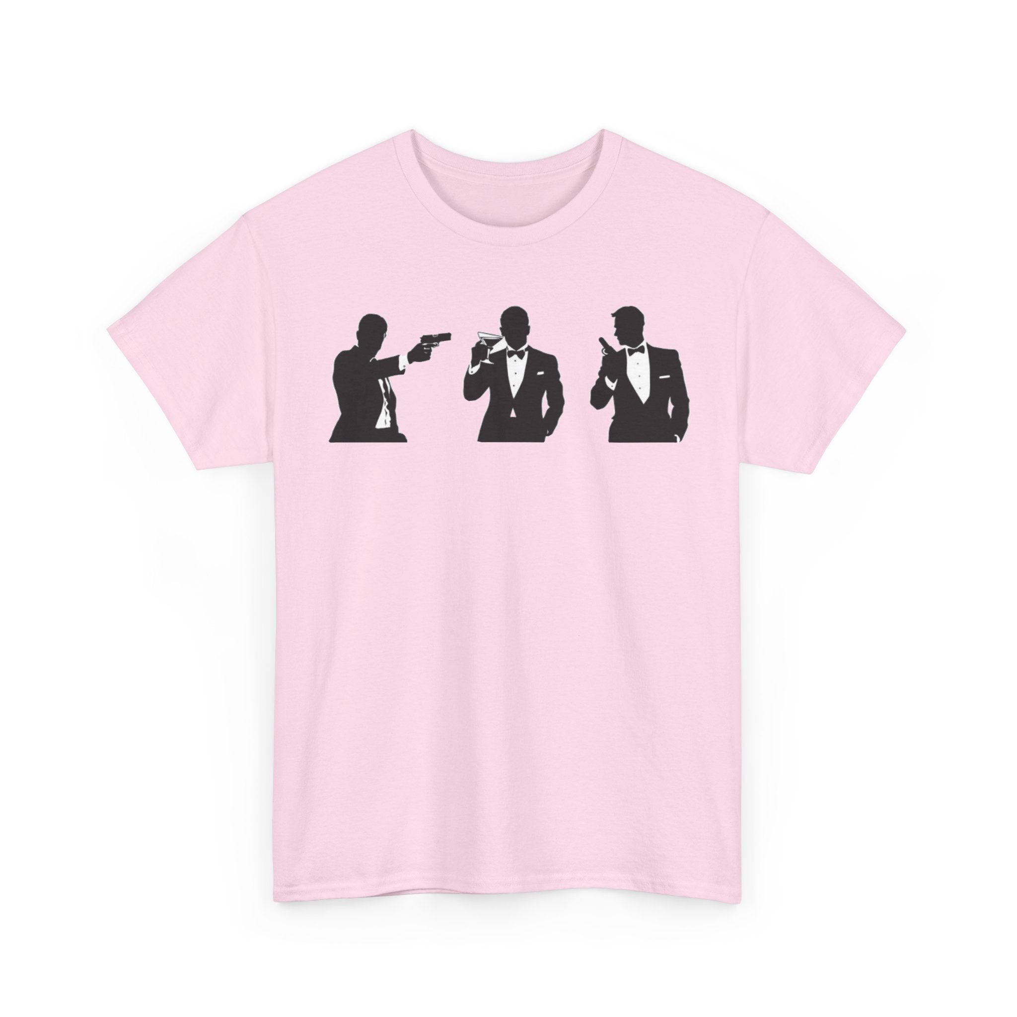 Bond in Suits Silhouette Tee — Classic James Bond Tuxedo Graphic Shirt