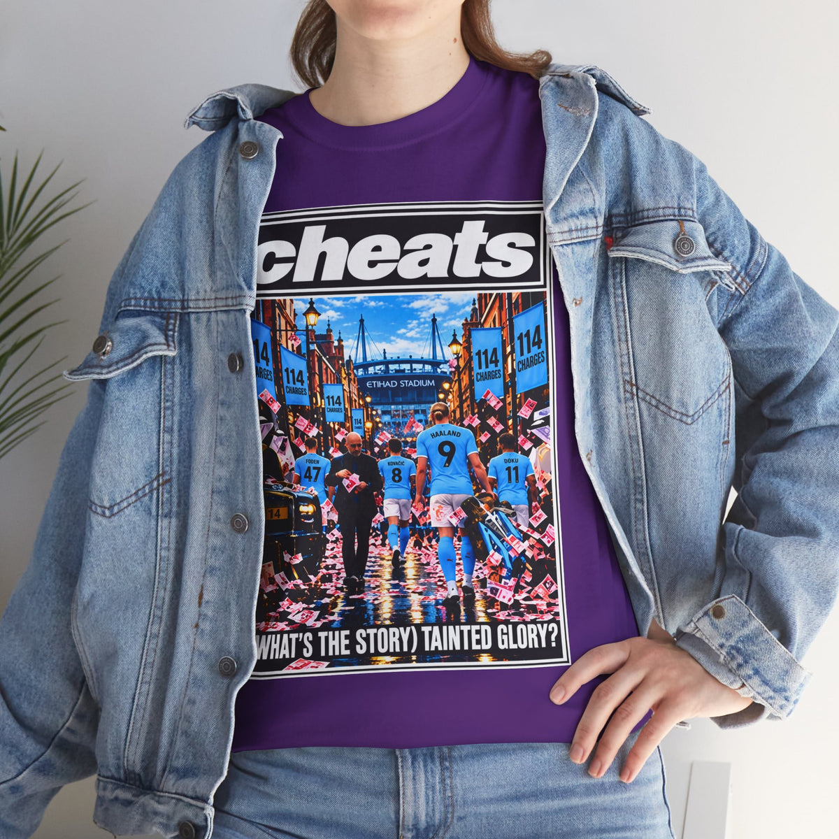 Cheats “What’s the Story? Tainted Glory?” Sports Graphic Cotton T-Shirt