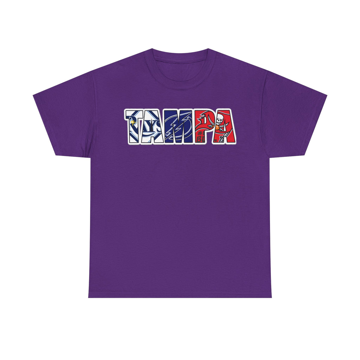 Tampa Block Letter Tee — Florida Flag Graphic T‑Shirt
