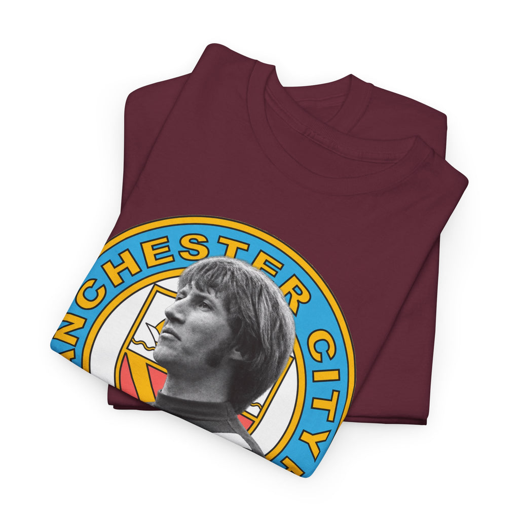 Colin Bell Manchester City Retro Player Portrait Cotton Tee