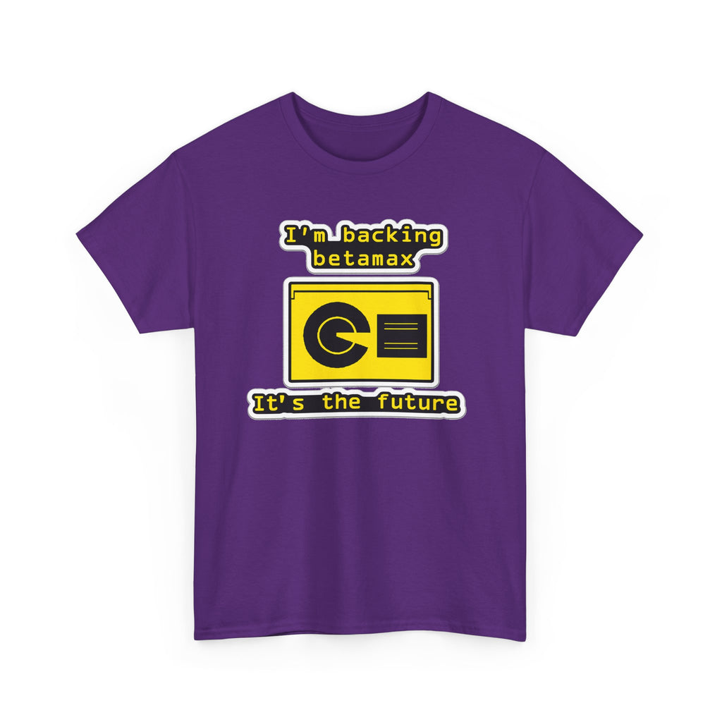 Betamax Retro Tee — "I’m backing betamax, it’s the future" Vintage Cassette T-Shirt