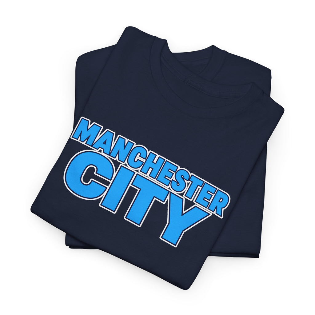 Manchester City T‑Shirt — Retro Blue Logo Tee