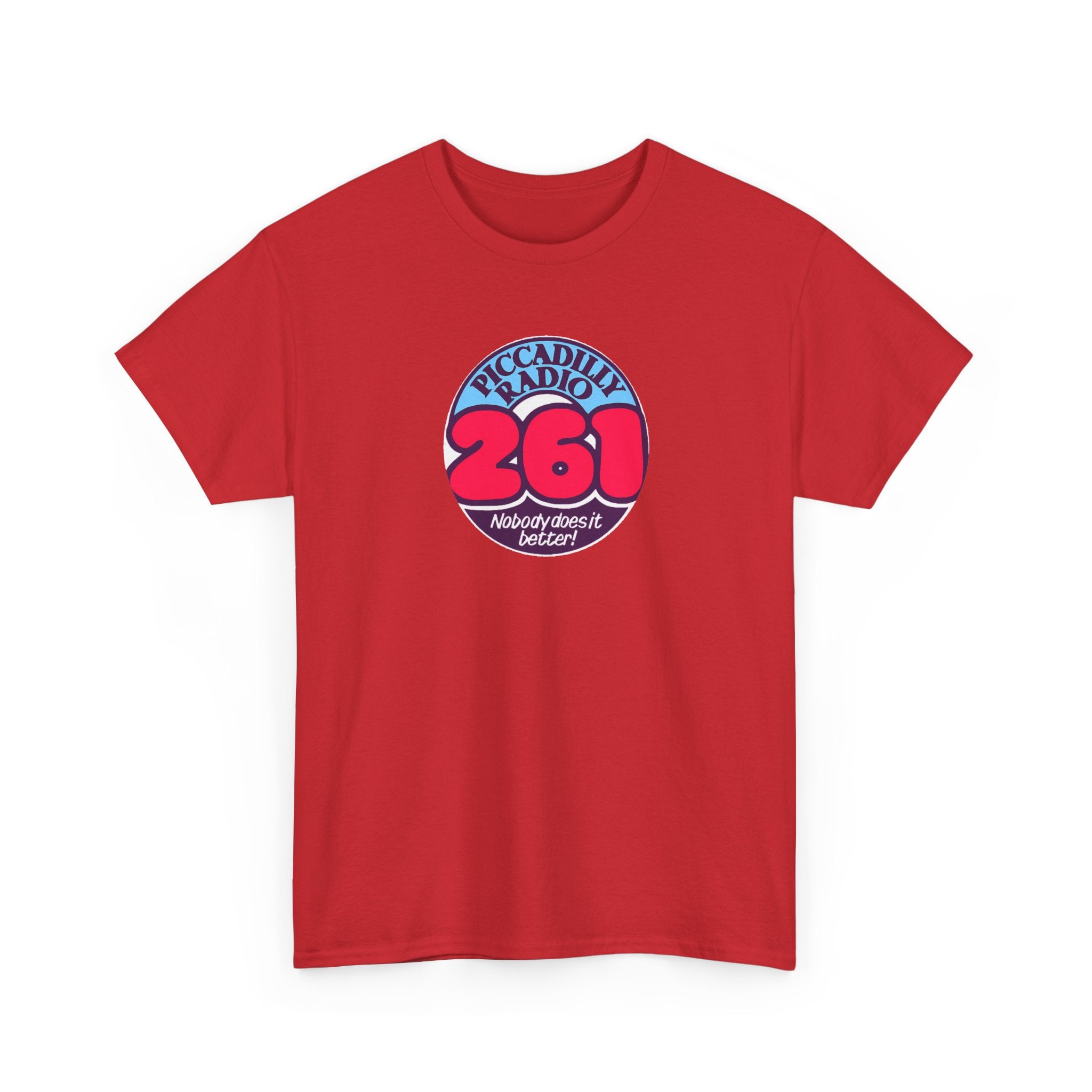 Piccadilly Radio '261' Logo T‑Shirt — Vintage Unofficial Radio Station Graphic Tee