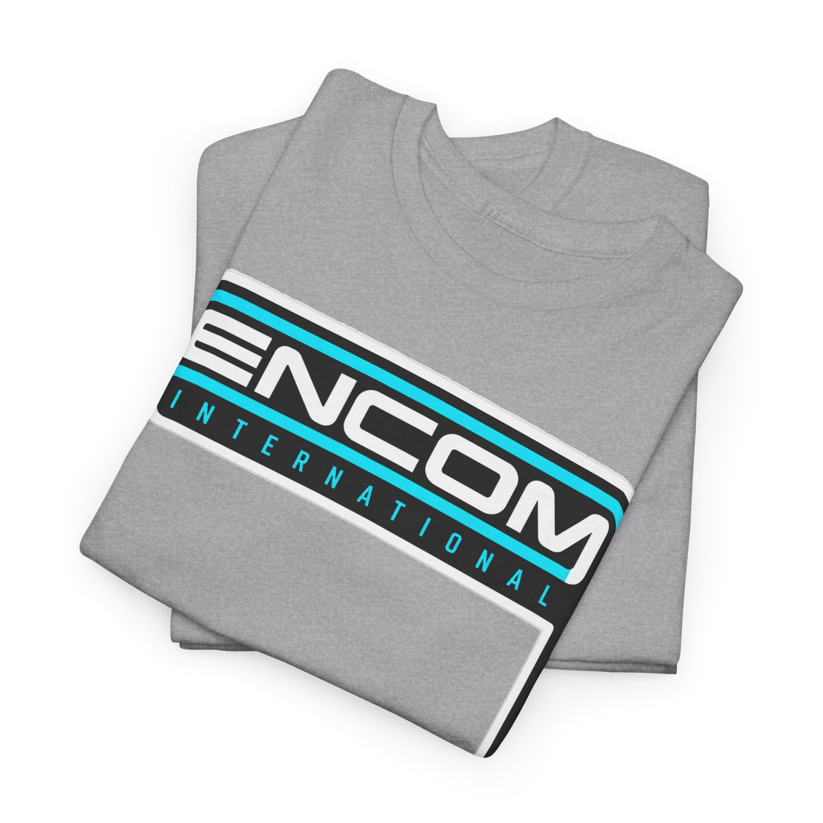 ENCOM International Logo Cotton T-Shirt — Retro Tech Gaming Tee