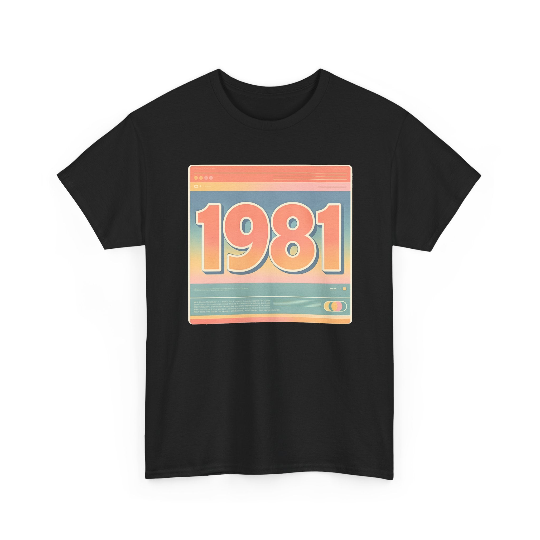 Vintage 1981 Retro Tee — 40th Birthday Gift Shirt