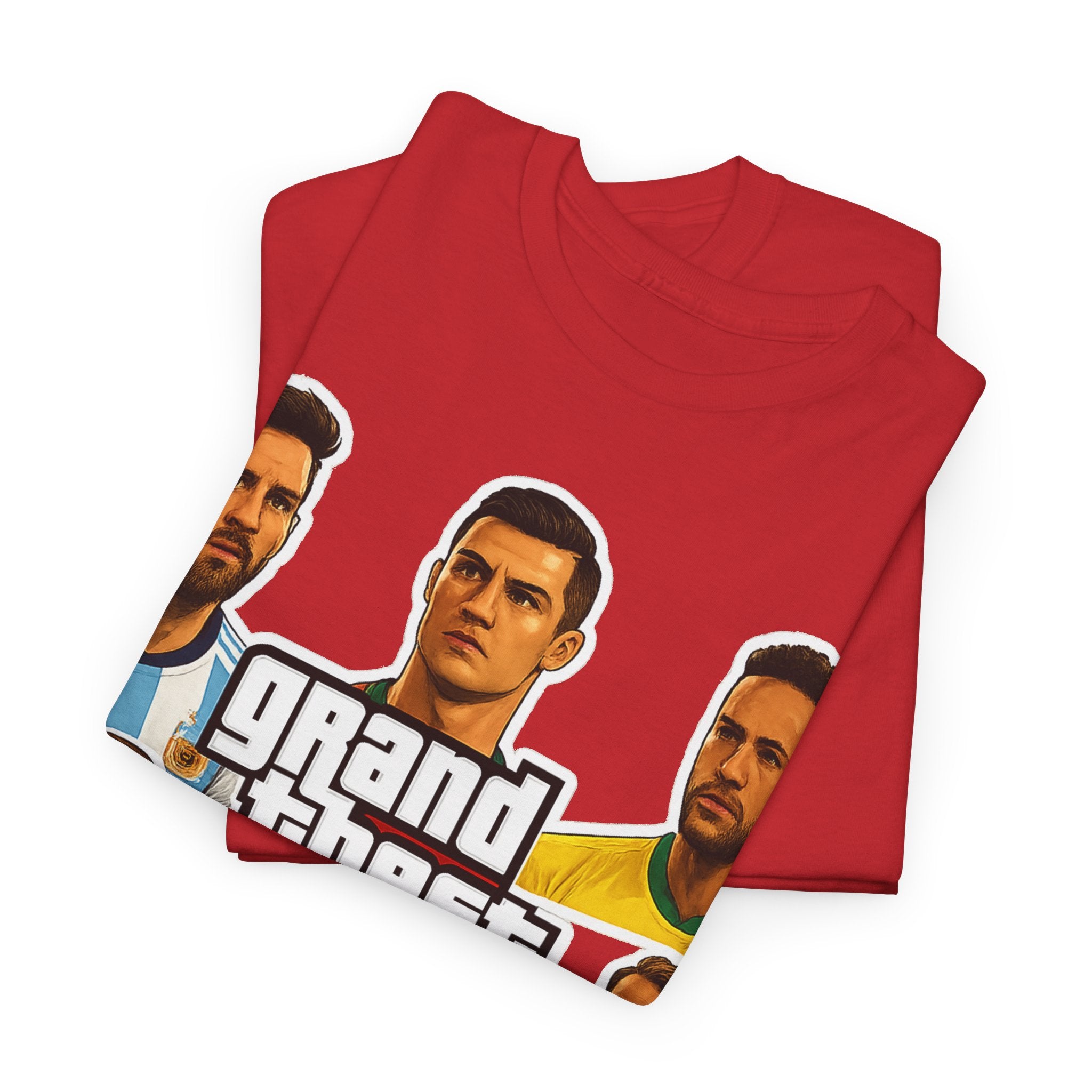 Graphic Tee — 'Grand Theft Auto V Football' Soccer Players Collage Shirt