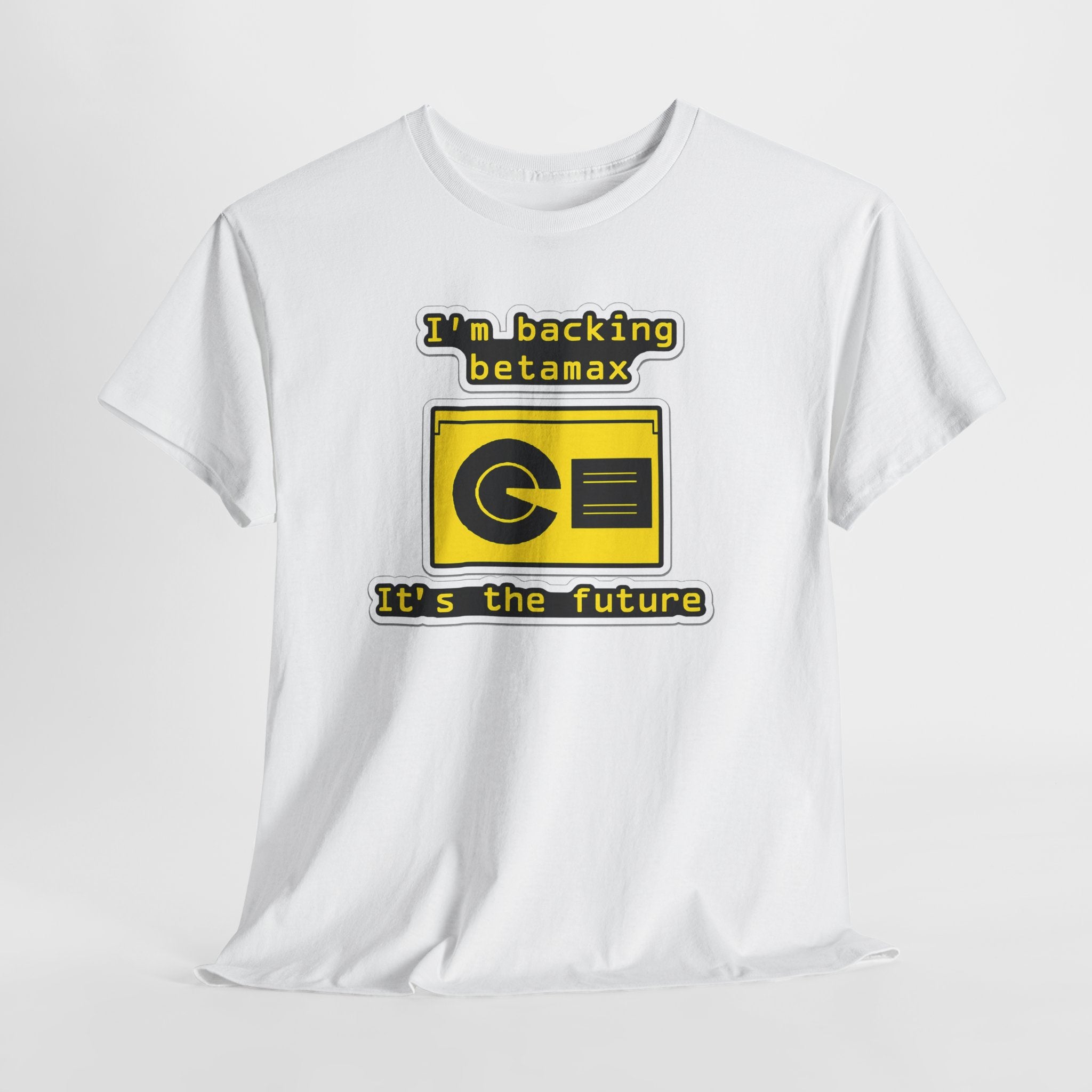 Betamax Retro Tee — "I’m backing betamax, it’s the future" Vintage Cassette T-Shirt