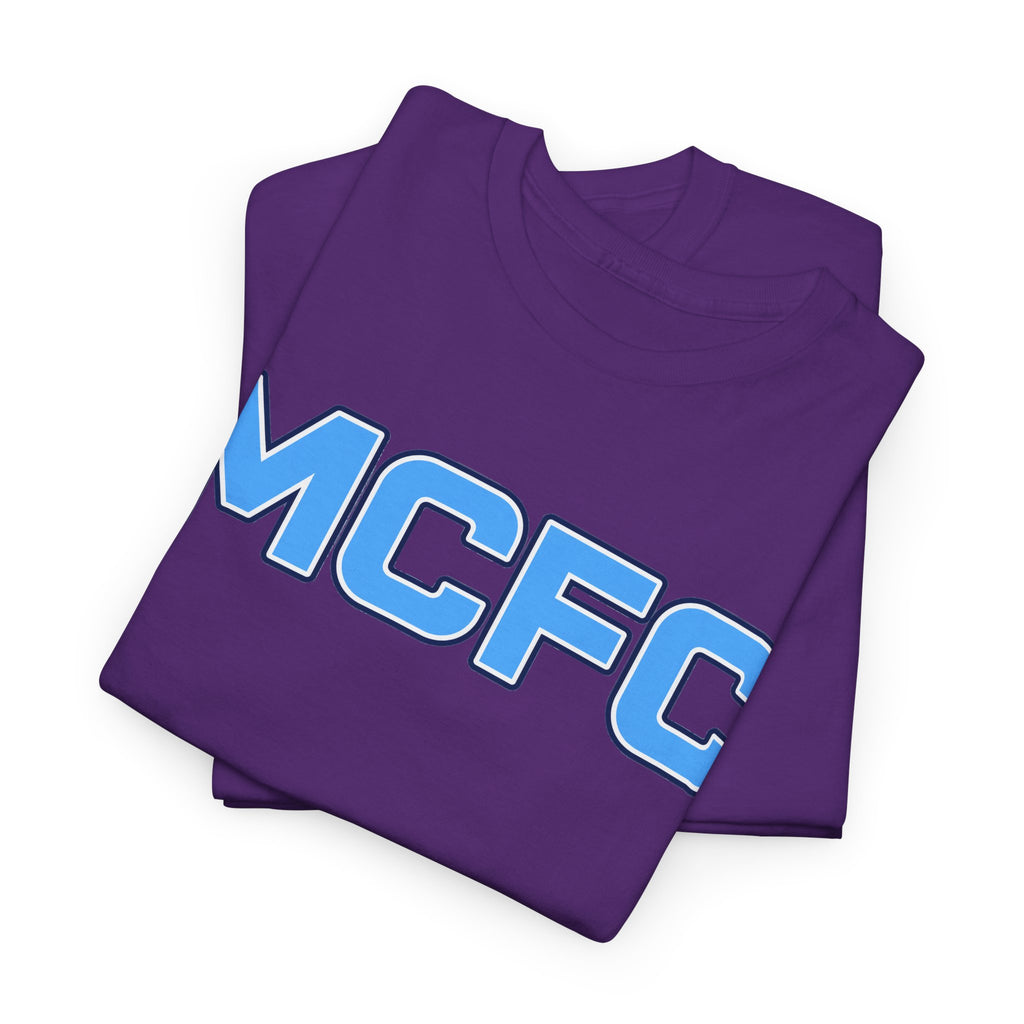 MCFC Logo Cotton T-Shirt — Light Blue Football Fan Tee