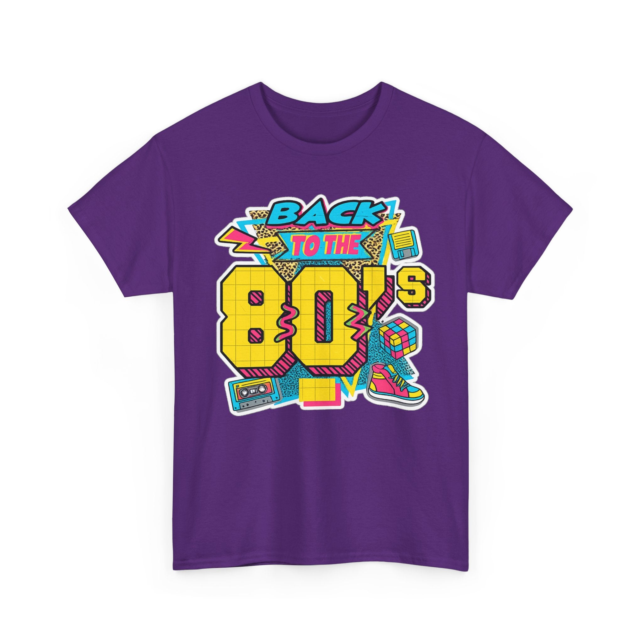 Back to the 80s Retro Graphic Tee — Vintage 80s Neon Design