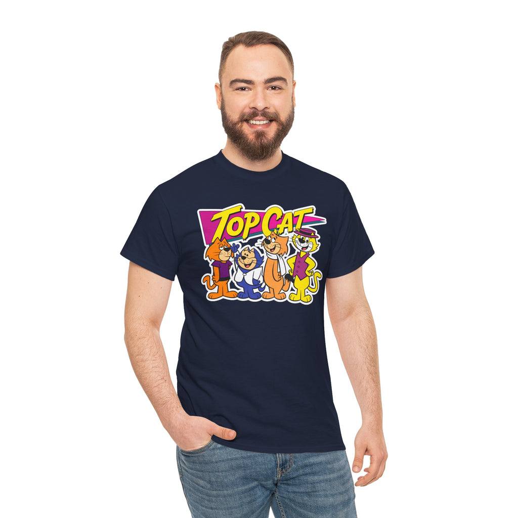 Top Cat Retro Cartoon Cotton T-Shirt / Tee