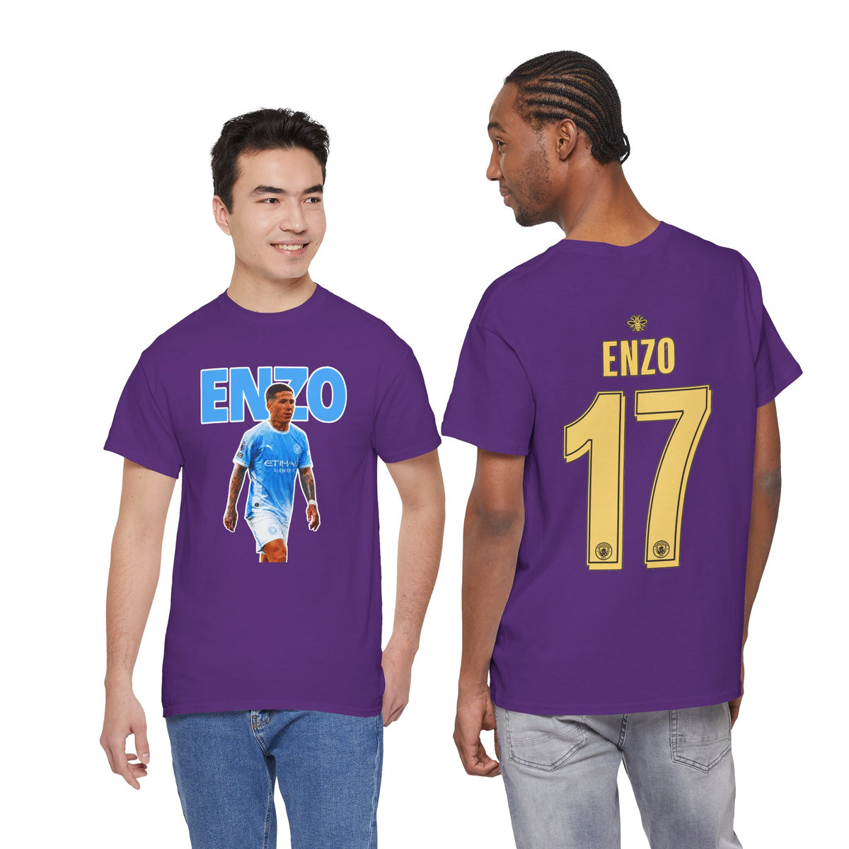 Enzo Fernandez Manchester City Inspired Cotton T-Shirt