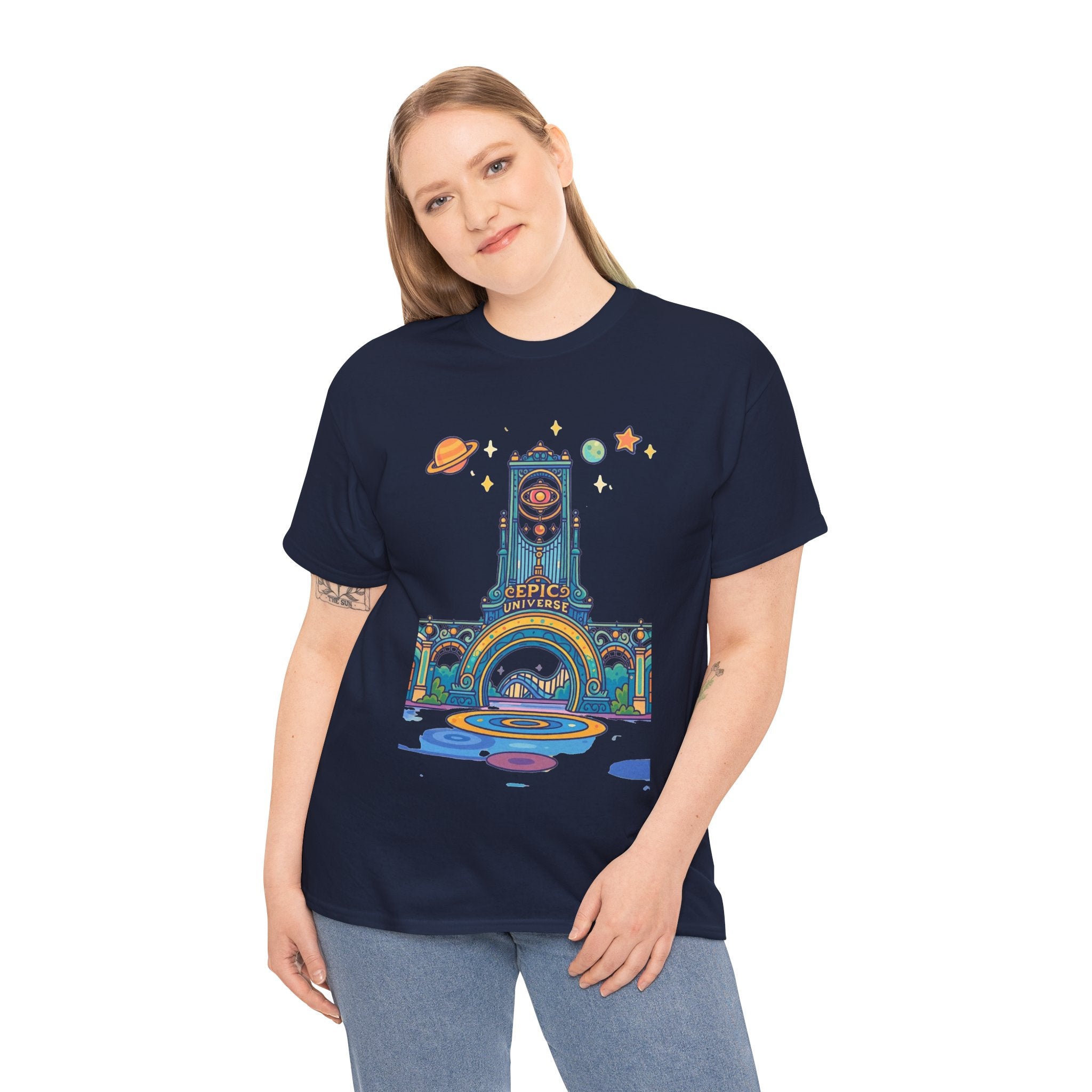 Universal Studios Family Vacation T-Shirt — Retro Space Theater Graphic Tee