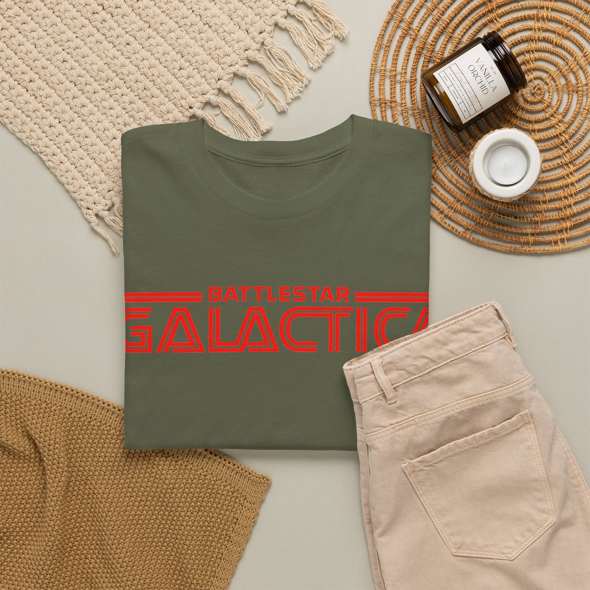 Battlestar Galactica Graphic Tee — "So Say We All" Viper Ship Sci‑Fi T‑Shirt