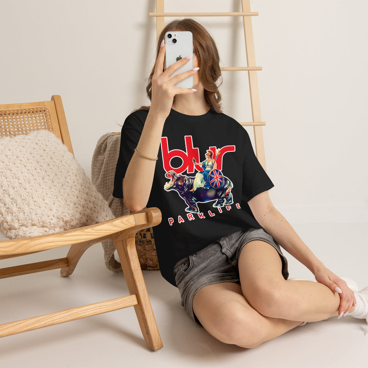 Blur PARKLIFE British Bulldog Graphic Cotton T-Shirt