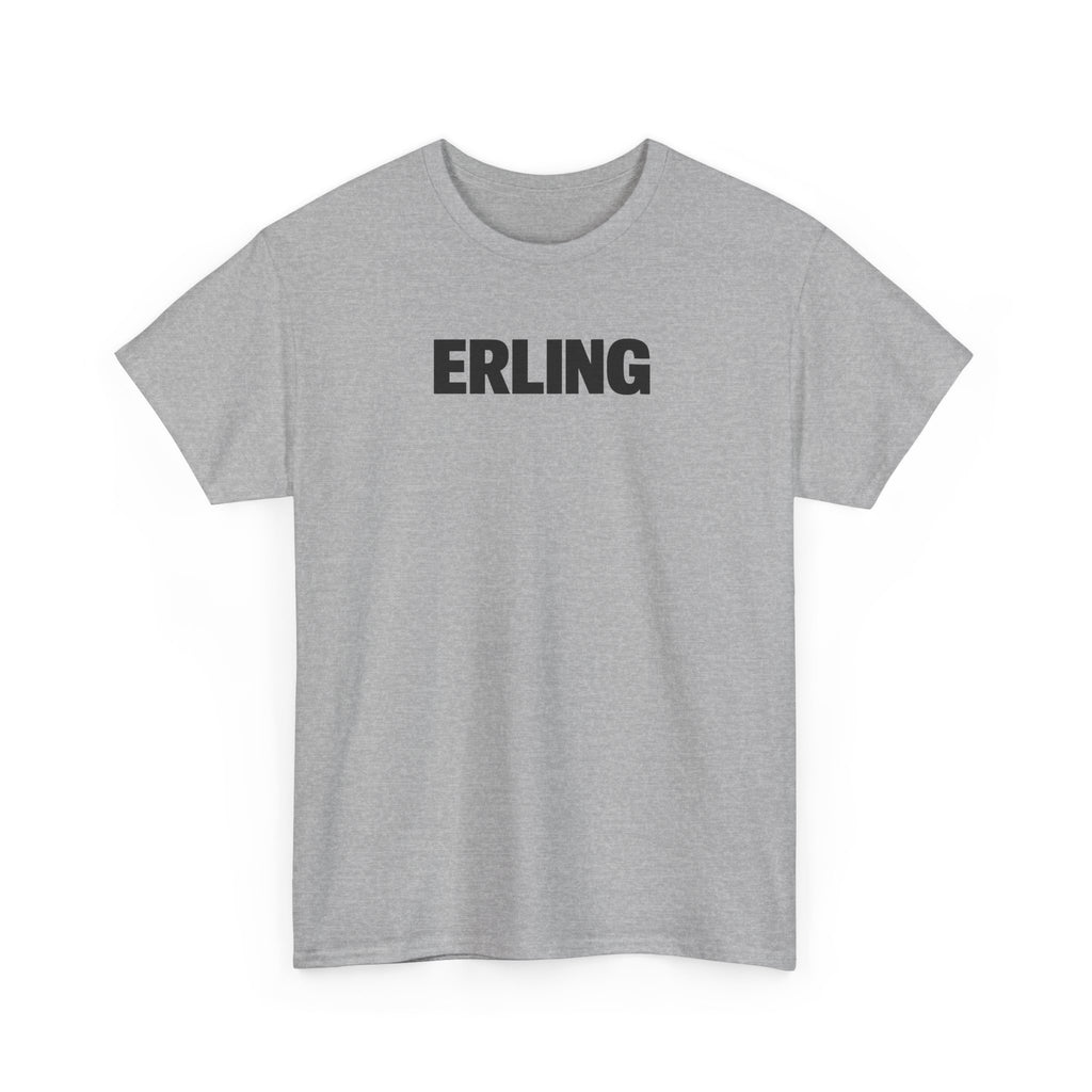 Erling Haaland Name Tee — Minimalist White Graphic T-Shirt