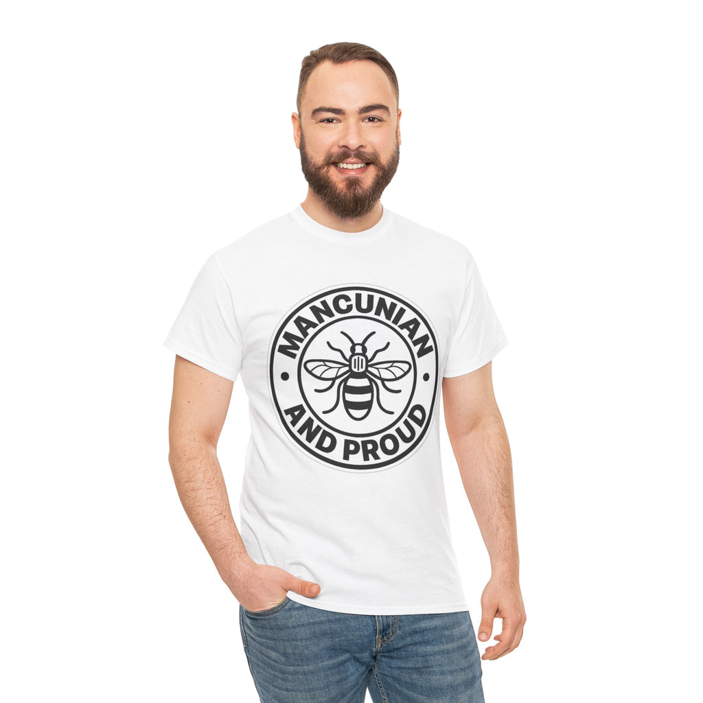 Manchester Bee 'Mancunian and Proud' Cotton T-Shirt