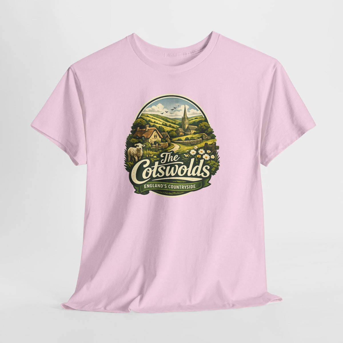 Cotswolds Vintage Landscape T‑Shirt — The Cotswolds Countryside Tee