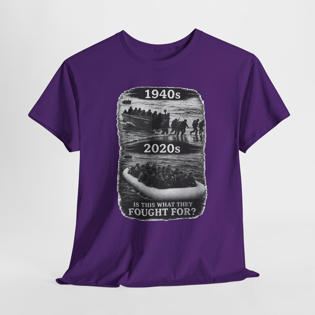 1940s vs 2020s Veterans Tribute Tee — "Is This What They Fought For?"