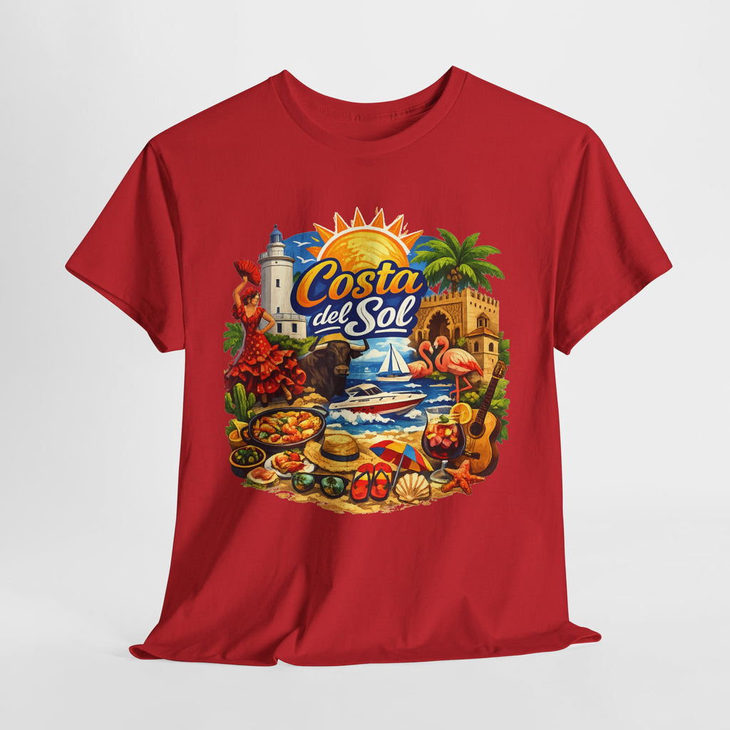 Costa del Sol Beach T-Shirt — Vintage Tropical Vacation Tee