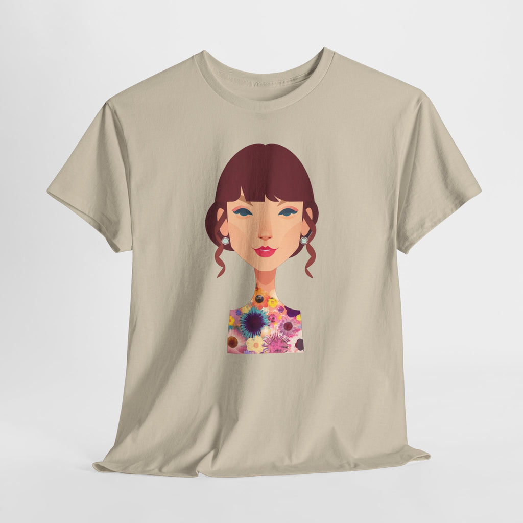 T Swift Illustration Cotton T-Shirt