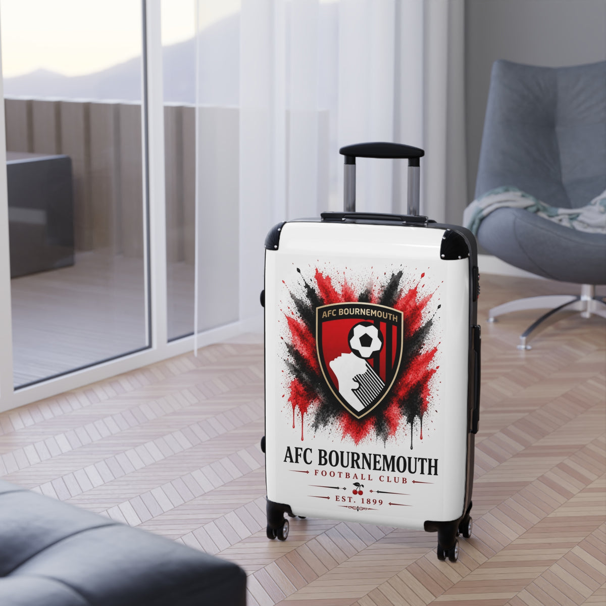 AFC Bournemouth Suitcase – Football Club Crest Cabin Luggage
